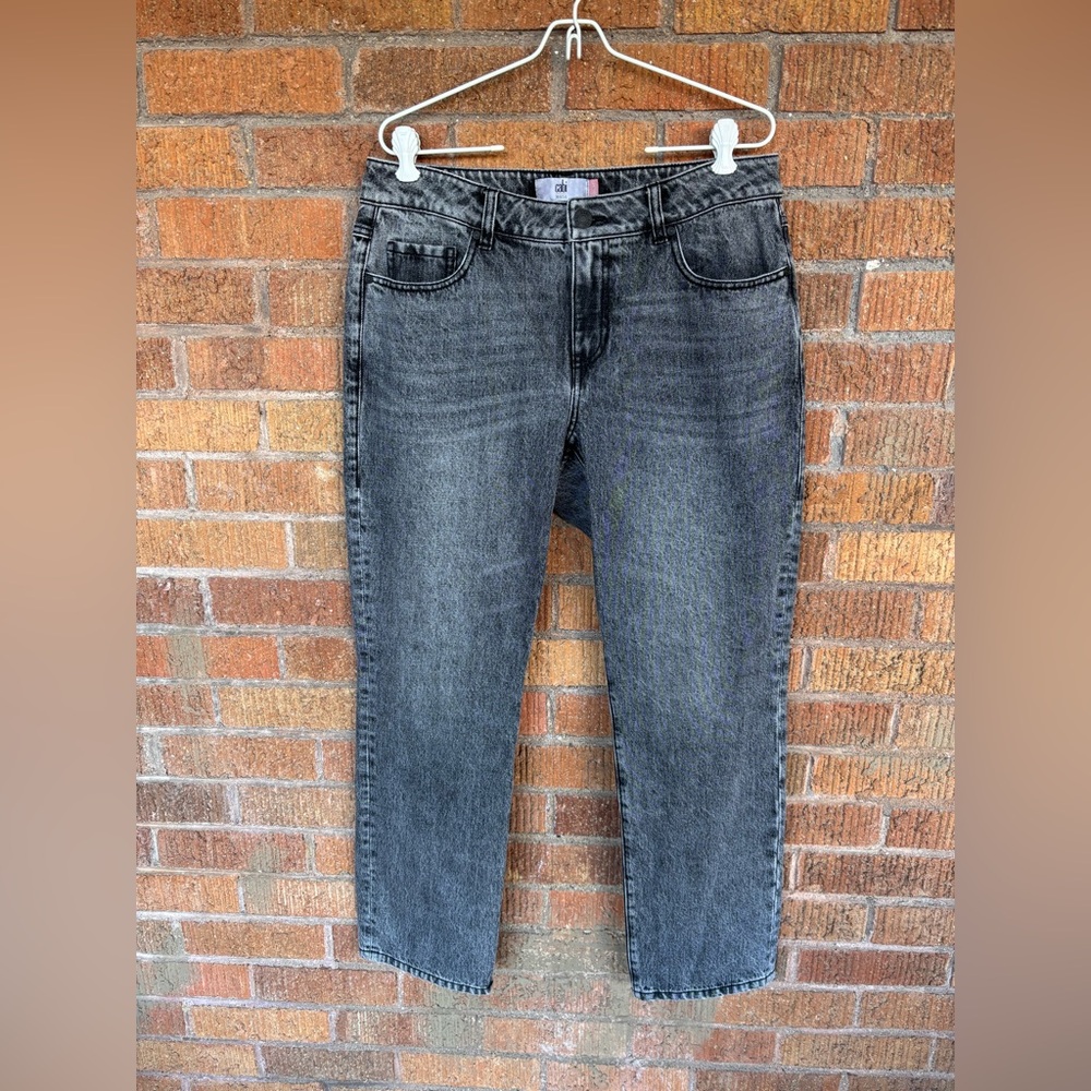 Cabi Boyfriend Jeans Gray Smoke Straight Leg Cotton Denim Sz 6 NWT 2022